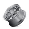 606-8965G 606-Series Wheel [Size: 18" x 9.50"] Gloss Grey Machined Finish - image 3