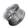 606-8973G 606-Series Wheel [Size: 18" x 9.50"] Gloss Grey Machined Finish - image 3