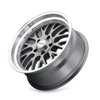 607-8973G 607-Series Wheel [Size: 18" x 9.50"] Gloss Grey Machined Finish - image 3