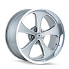 645-7765GP 645-Series Wheel [Size: 17" x 7"] Gloss Grey Machined And Polish Finish - image 1