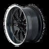 650-2161MB 650-Series Wheel [Size: 20" x 10"] Matte Black Polished Finish - image 2