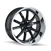 650-8861MB 650-Series Wheel [Size: 18" x 8"] Matte Black Polished Finish - image 1