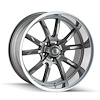 650-8961G 650-Series Wheel [Size: 18" x 9.5"] Gloss Grey Polished Finish