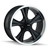 651-22965MB18 651-Series Wheel [Size: 22" x 9.50"] Matte Black Machined Finish - image 1