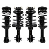 4-11120-15010-001 Front & Rear Suspension Strut & Coil Spring Assembly Kit Fits Select Ford Escort, Mercury Tracer [Front & Rear - image 1