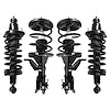4-11631-15381-001 Front & Rear Suspension Strut & Coil Spring Assembly Kit Fits Select Honda Civic [Front & Rear] - image 1