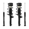 4-13290-257180-001 Front & Rear Complete Strut Assembly Shock Absorber Kit Fits Select Audi A3 Quattro, Audi A3, Volkswagen Golf - image 1