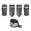 4-15-112900-4 Front & Rear Suspension Air Spring Kit with Air Suspension Compressor & Valve Block Fits Select Mercedes-Benz [Fro - image 1