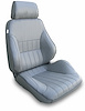 80-1000-52LS Rally Smoothback Recliner Seat, Left/Driver Side, Grey Vinyl - image 1