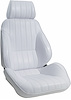80-1000-53L Rally Recliner Seat, Left/Driver Side, White Vinyl