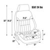 80-1000-53RS Rally Smoothback Recliner Seat, Right/Passenger Side, White Vinyl - image 2