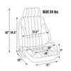 80-1000-56R Rally Recliner Seat, Right/Passenger Side, Maroon Vinyl - image 2