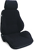 80-1000-61LS Rally Smoothback Recliner Seat, Left/Driver Side, Black Velour - image 1