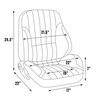80-1050-58R Rally Lowback Recliner Seat, Right/Passenger Side, Red Vinyl - image 2