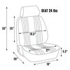 80-1300-51L-LEATHER Pro90 Recliner Seat, Left/Driver Side, Black Leather - image 2