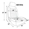 80-1500-54L Classic Recliner Seat, Left/Driver Side, Beige Vinyl - image 2
