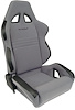 80-1600-62R Rave Recliner Seat, Right/Passenger Side, Grey Velour - image 1