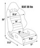 80-1600-62R Rave Recliner Seat, Right/Passenger Side, Grey Velour - image 2