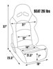 80-1615-51-XL Sportsman Pro Recliner Seat, Black Vinyl - image 2