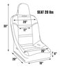 80-1620-62C Terrain Fixed-Back Seat, Grey Canvas - image 2