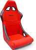 80-1700-64R Xtreme Fixed-Back Seat, Red Velour - image 1