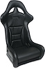 80-1780-51 Drifter Fixed-Back Seat, Black Vinyl - image 1
