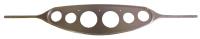 Billet Gauge Panel Machine Finish Design With 6 Holes