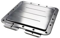 Billet Gas Door Universal Truck Bed Floor Mount - Machined Finish