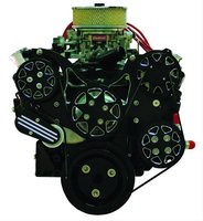 Front Drive System Small Block Chevy Silverline Supreme Black NO AC with Power Steering