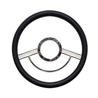SW-06-R-P Steering Wheel [Red Wrap, Polished Finish]
