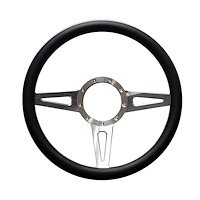 SW-07-B Steering Wheel [Beige Wrap, Machined Finish]