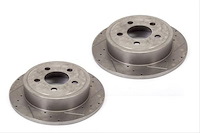Disc Brake Rotors Frt Drilled&Slotted 07-16 Wrangl