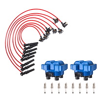 High-Performance Ignition Coil, Spark Plug, and Spark Plug Wire Kit for Ford F-150/F-250, Lincoln Mercury