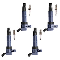 OE Replacement Ignition Coil and Spark Plug Kit, Hyundai Santa Fe/Sonata/Tucson, Kia Optima