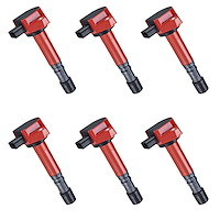 High-Performance Ignition Coils for 2001-2005 Honda Civic [Red]