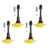 High-Performance Ignition Coil and Spark Plug Kit for Nissan Altima/Sentra L4