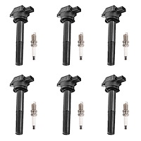 OE Replacement Ignition Coil and Spark Plug Kit, 2004-2008 Mitsubishi Endeavor 3.8L