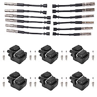 OE Replacement Ignition Coil, Spark Plug, and Spark Plug Wire Kit, Mercedes-Benz C/CL/CLK/ML Class