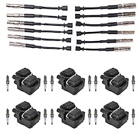OE Replacement Ignition Coil, Spark Plug, and Spark Plug Wire Kit, Mercedes-Benz C/CL/CLK/ML Class