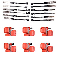 High-Performance Ignition Coil and Spark Plug Wire Kit for Mercedes-Benz C55 S55 AMG