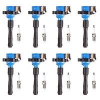 High-Performance Ignition Coil and Spark Plug Kit for BMW 325i/323i 2.5L, BMW 740iL/X5/540i 4.4L, BMW 330i 530i