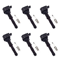 OE Replacement Ignition Coil and Spark Plug Kit, 1997-2012 Porsche 911/Boxster/Cayman 2.5L-3.6L