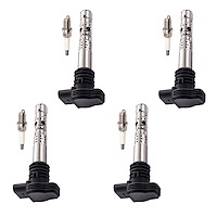 OE Replacement Ignition Coil and Spark Plug Kit, 2000-2006 Audi A4 Quattro 1.8L I4