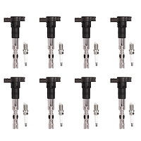 OE Replacement Ignition Coil and Spark Plug Kit, Audi A4/TT, Volkswagen Beetle/Golf