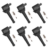 OE Replacement Ignition Coil and Spark Plug Kit, Volvo C70/S60/S70/S80/XC70/XC90