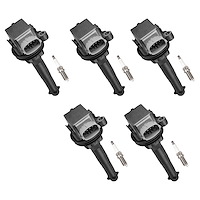 OE Replacement Ignition Coil and Spark Plug Kit, 2007-2013 Volvo C30, 2006-2013 C70 l5