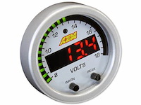X-Series Volt Gauge Accessory Kit Includes Silver Bezel And White Faceplate