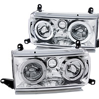 111092 Chrome Housing Headlights 1991-1994 Toyota Land Cruiser