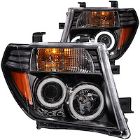 111111 Black Housing Headlights 2005-2008 for Nissan Frontier/Pathfinder
