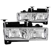 111136 Chrome Housing Headlights 1988-1999 Chevy Full-Size Truck/SUV